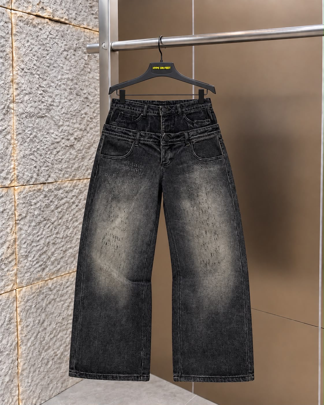 Pantalone Double Jeans Grey