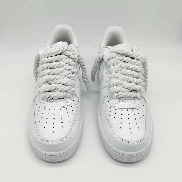 Air Force 1 White Rope Laces Kids