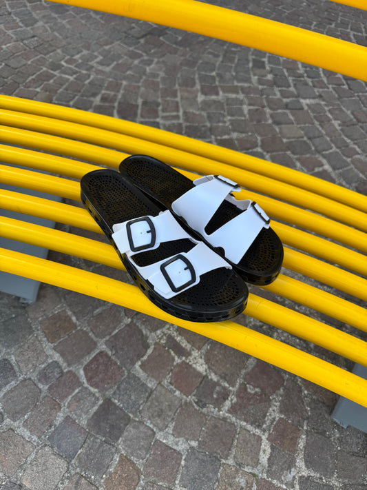 Ciabatta Kappa Nera e Bianca Uomo