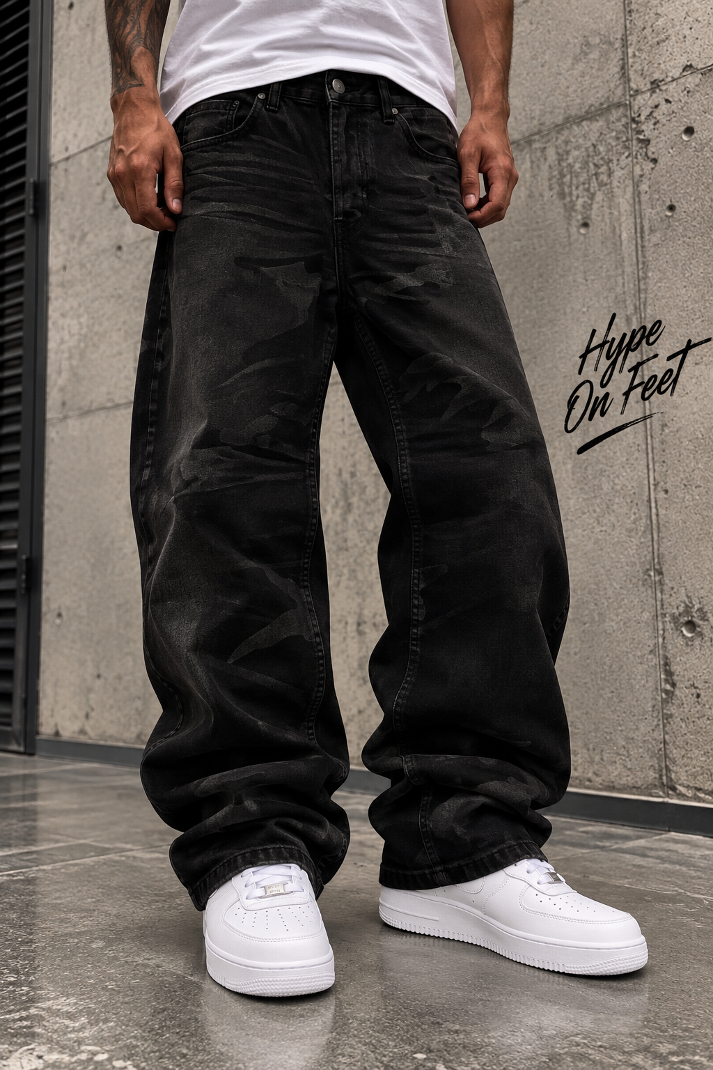 Jeans Baggy Dark Camo