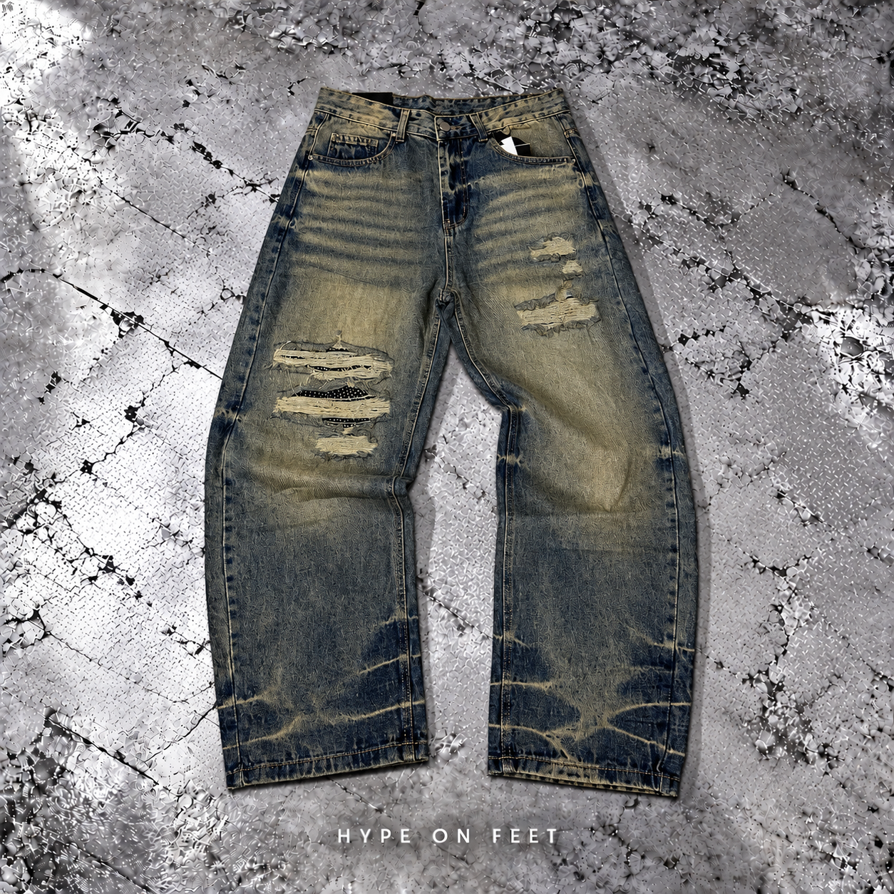 Baggy Sabbiato Rotture