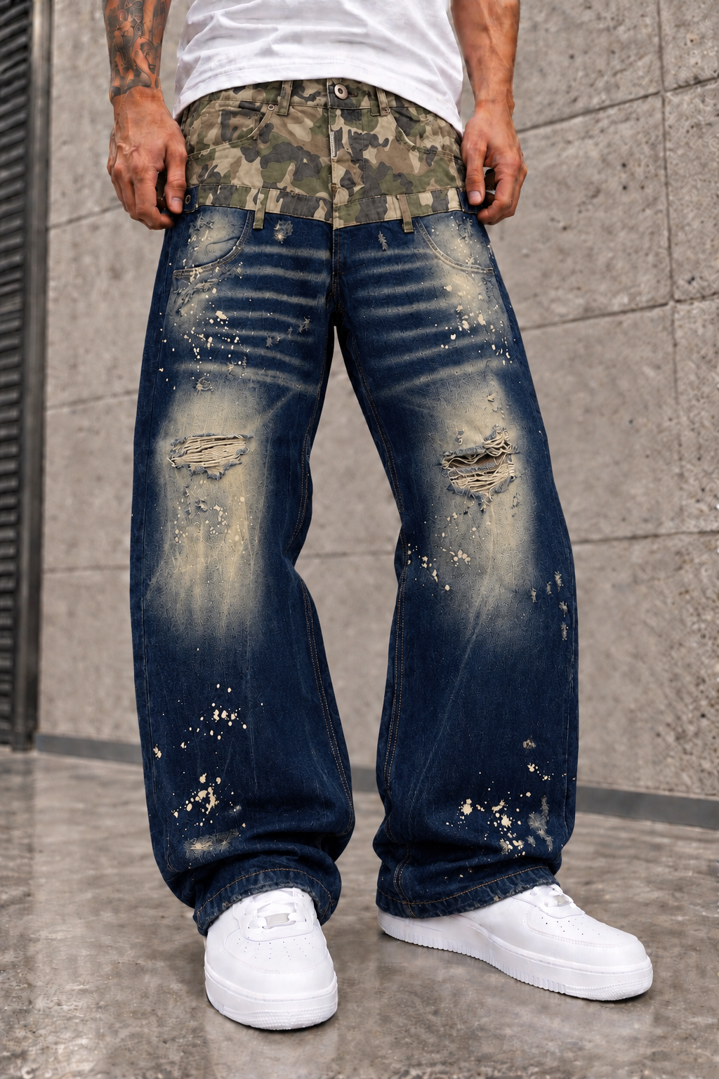 Jeans Baggy Double Camo