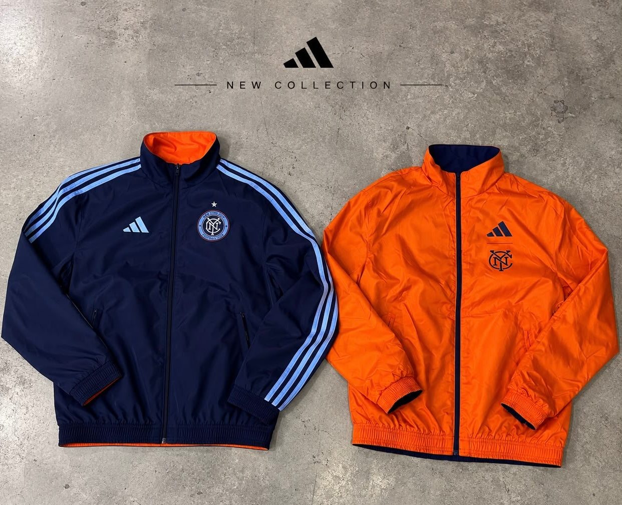 Giacca Reversibile Adidas New York City Football