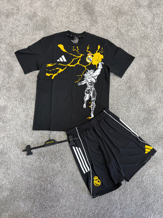 Cordset Real Madrid x Marvel Black 2025/2026