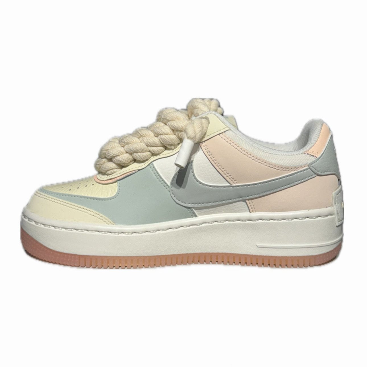 Air Force 1 Shadow Coconut Pink Rope Laces