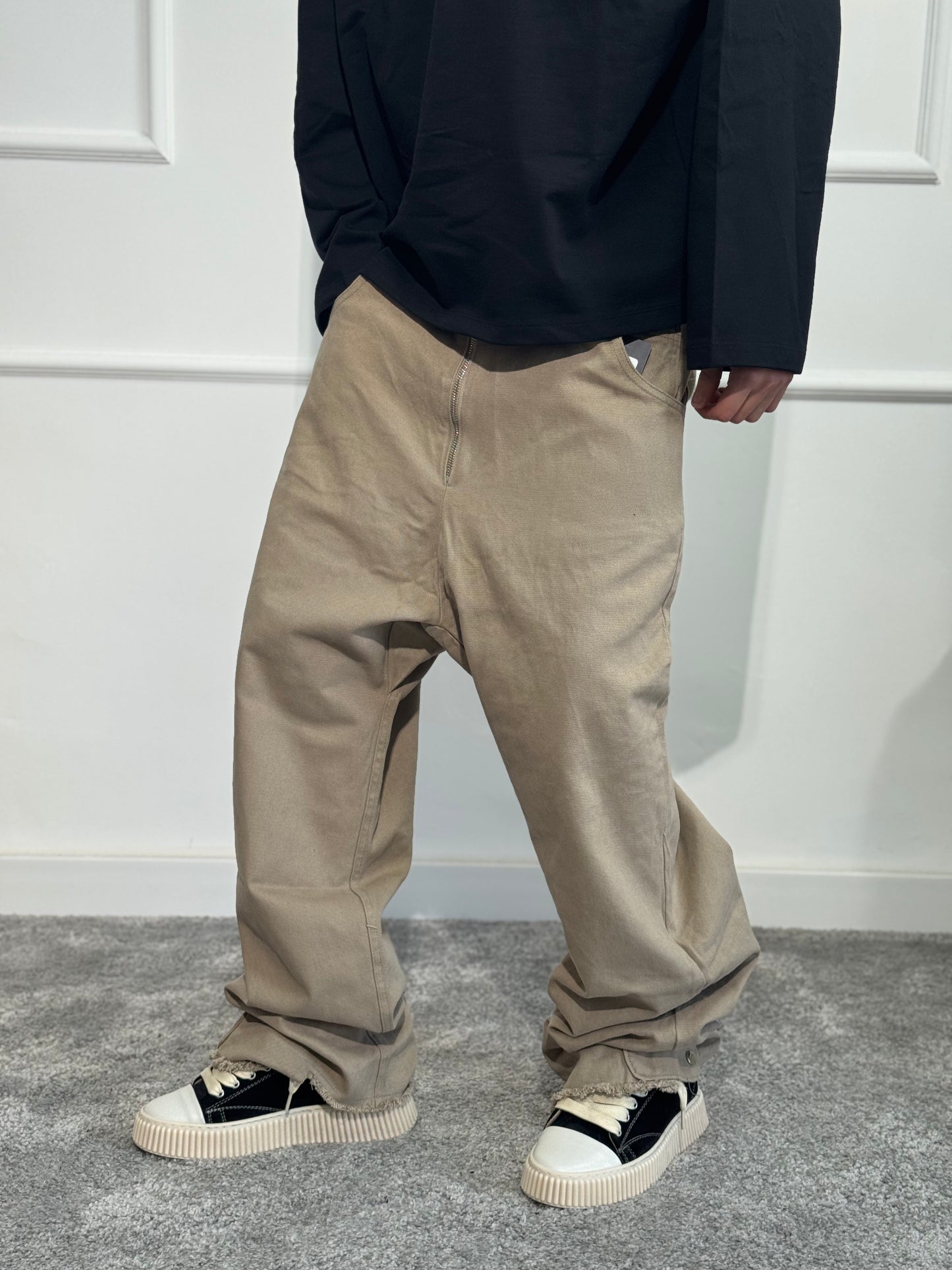 Zipped Pant Brown Minimal