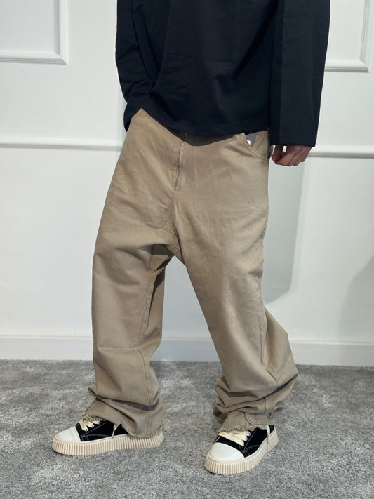 Zipped Pant Brown Minimal