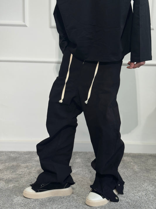 Zipped Pant Black Minimal