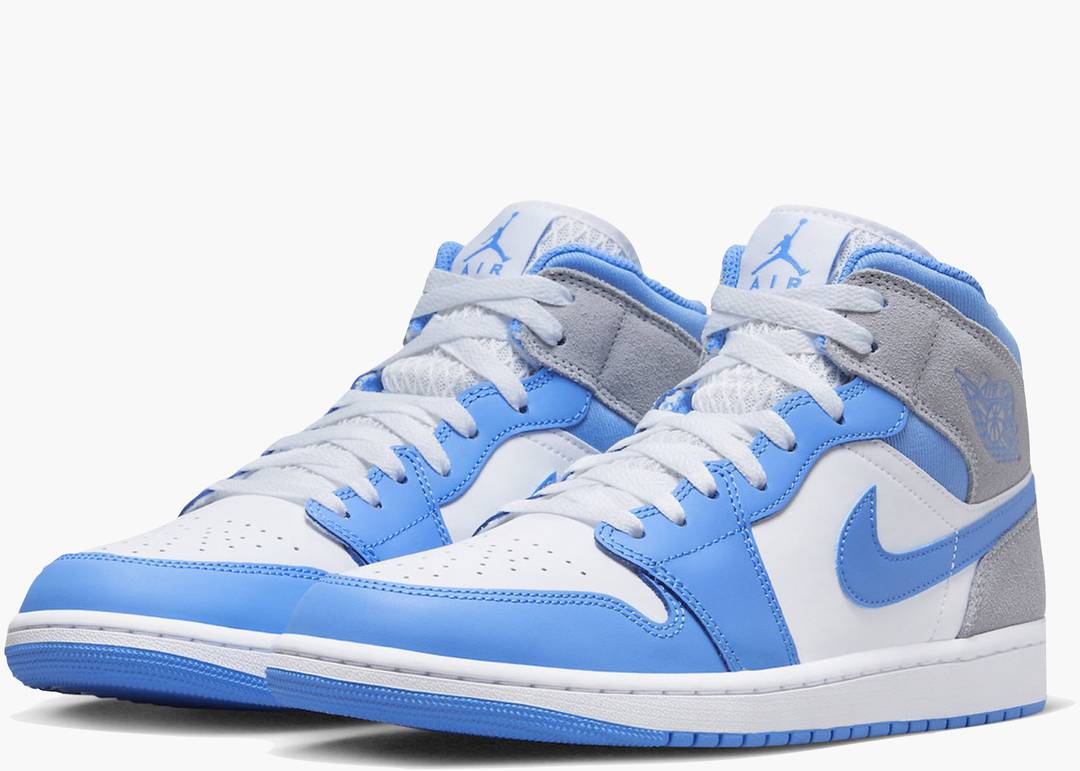 Air Jordan 1 Mid University Blue Grey