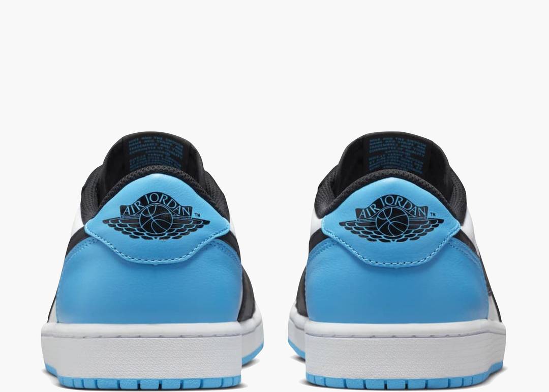 Air Jordan 1 Low Black Dark Powder Blue W HYPE ON FEET