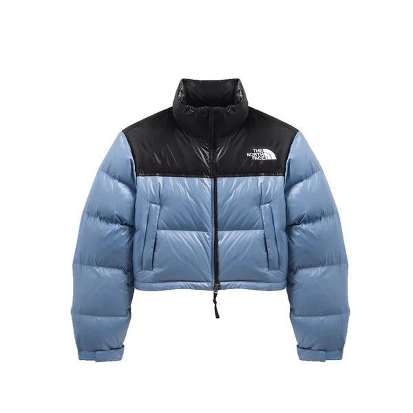 The North Face Nuptse Cropped Sky Blue