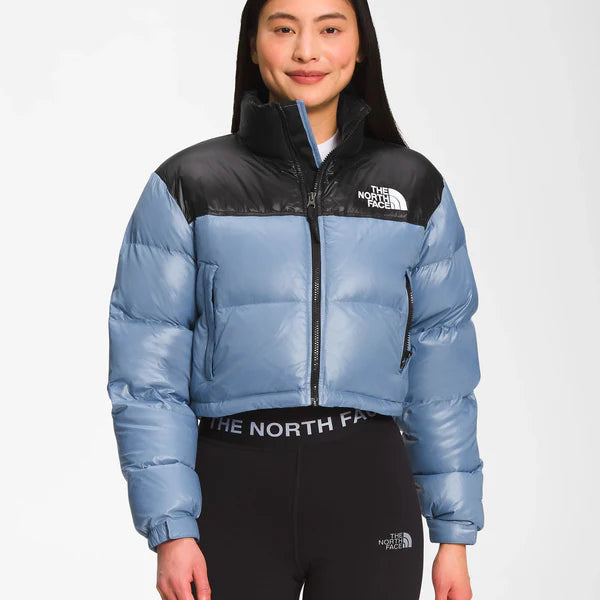 The North Face Nuptse Cropped Sky Blue