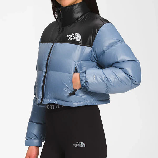 The North Face Nuptse Cropped Sky Blue