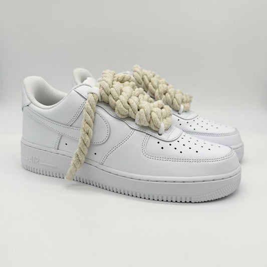 Air Force 1 Beige Rope Laces Kids