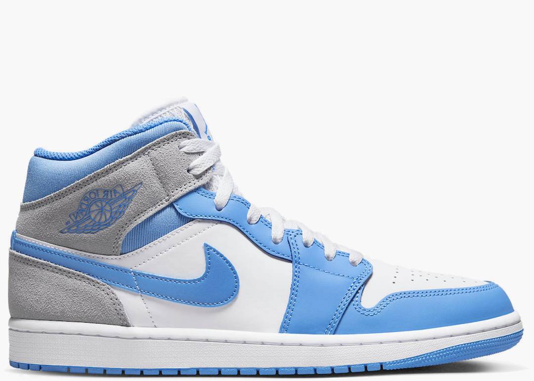 Air Jordan 1 Mid University Blue Grey