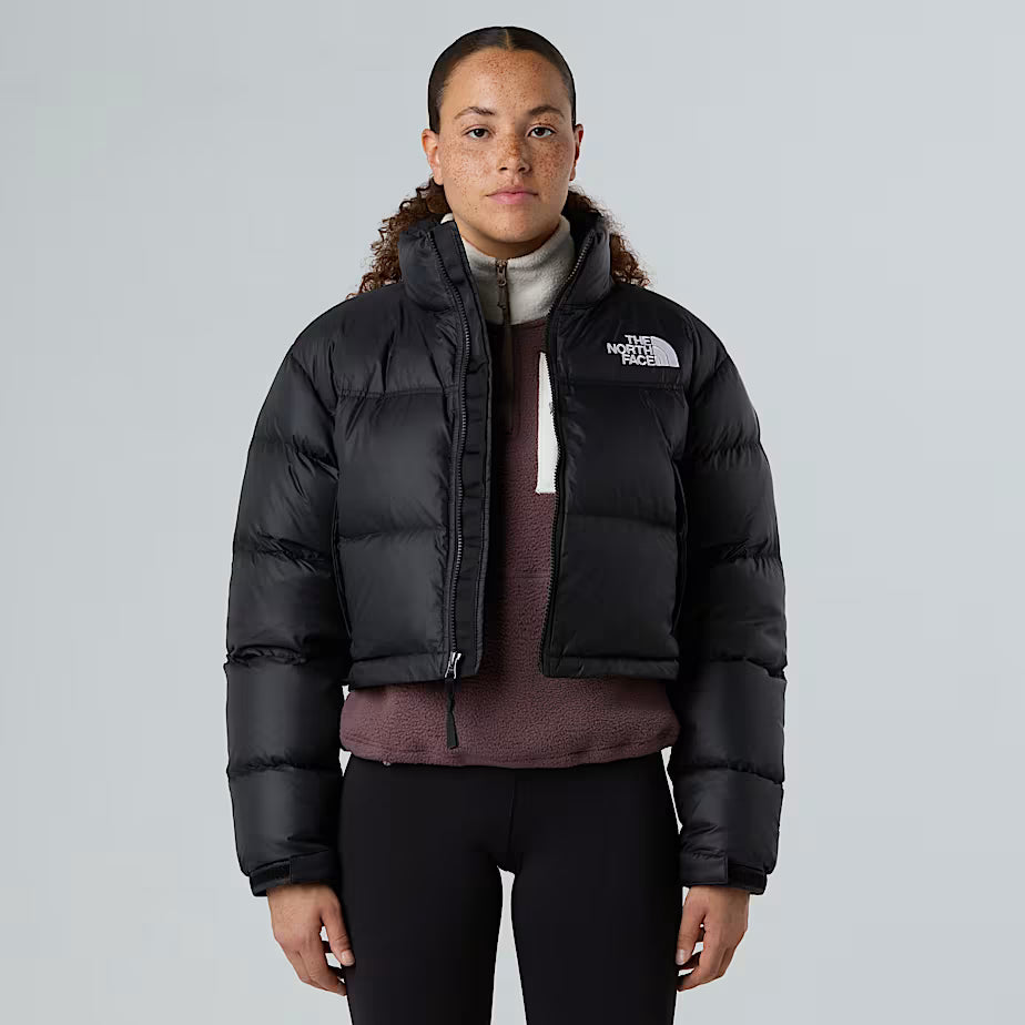 The North Face Nuptse Cropped Black