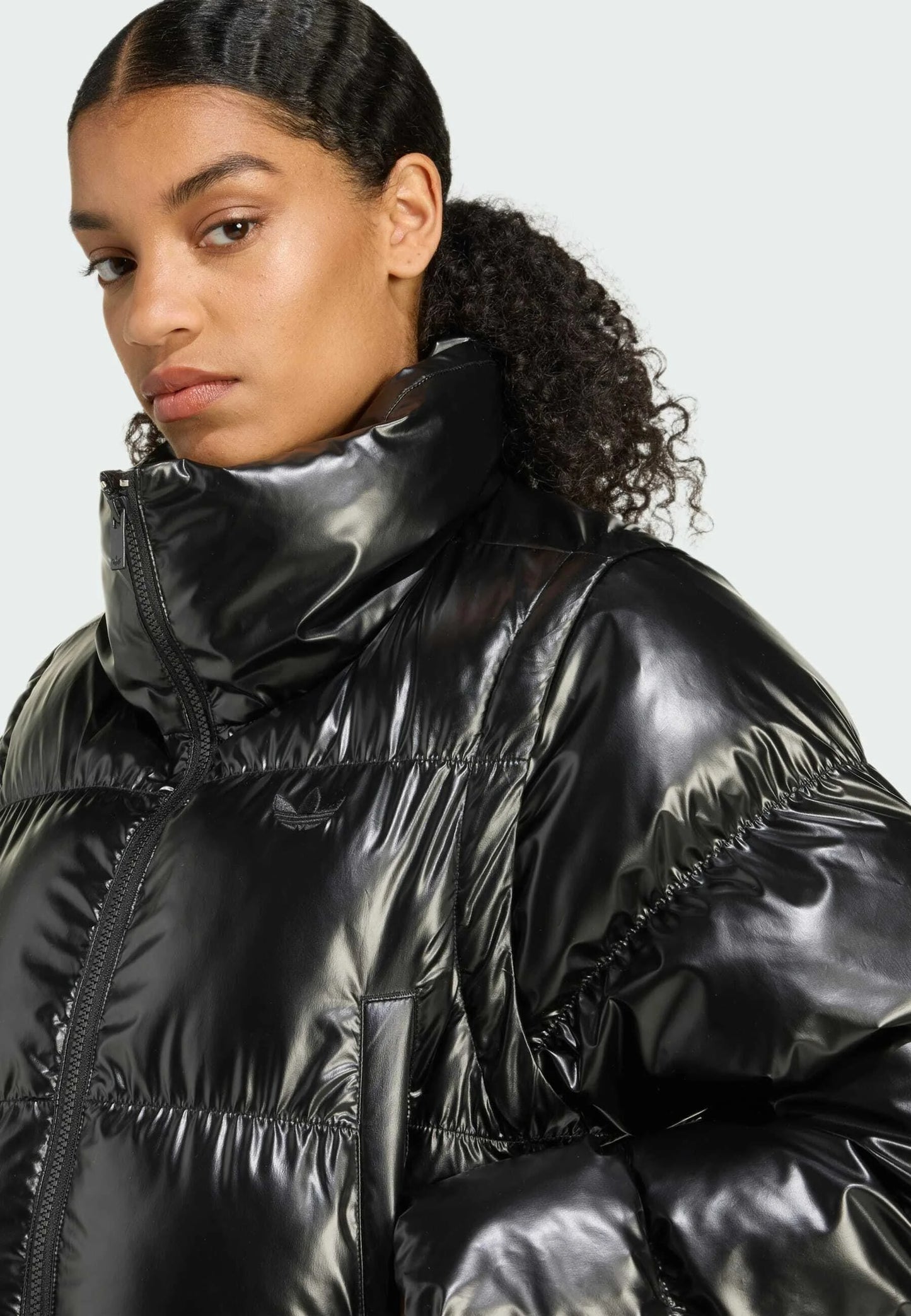 Puffer / Gilet Adidas Cropped Nero