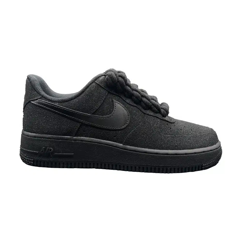 Air Force Rope Laces Glitter Black